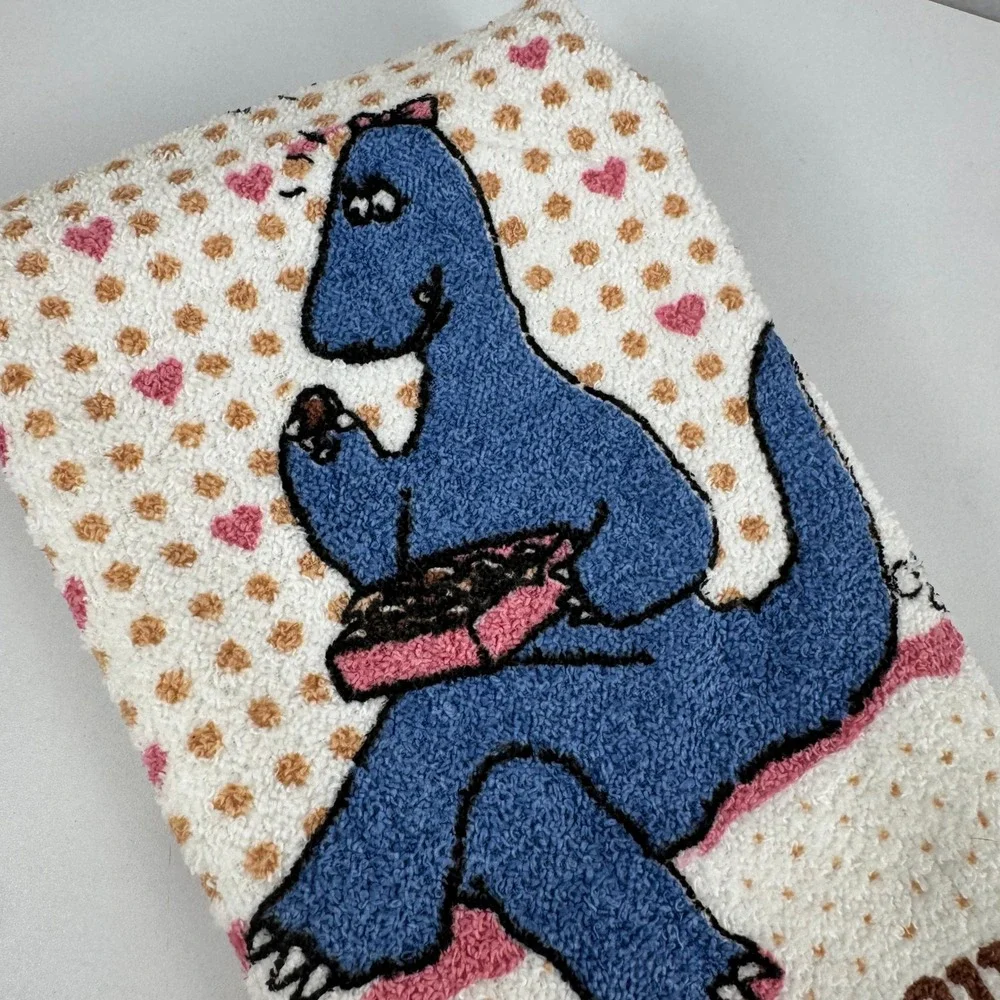 Vintage 1986 Cannon Chocloasaurus Hand Towel Cliff Galbraith Dinosaur 80s USA